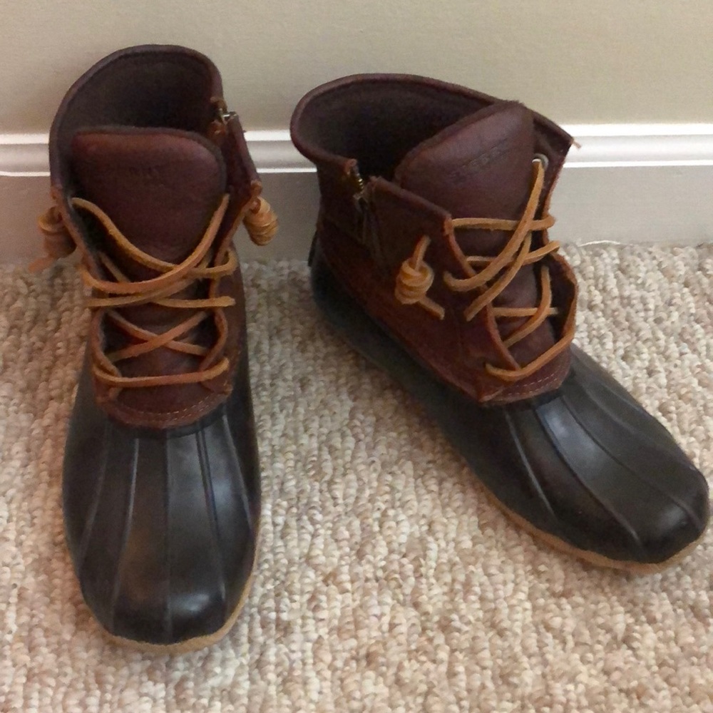 Sperry brand duck boots!